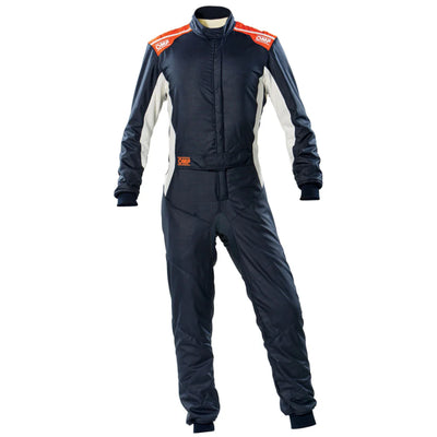 OMP ONE-S OVERALL NAVY BLUE/ORANGE SIZE 54 FIA 8856-2018 + SFI