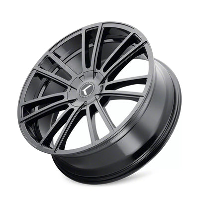 Kraze KR183 Spectra 22x8.5 / 5x108/114.3 BP / 38mm Offset / 72.62mm Hub Gloss Black Wheel