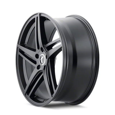 Kraze KR195 Milano 20x8.5 / 5x120 BP / 38mm Offset / 74.1mm Hub Satin Black Wheel