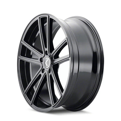 Kraze KR190 Lusso 20x8.5 / 5x115 BP / 38mm Offset / 72.62mm Hub Gloss Black Wheel