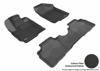 3D MAXpider 2010-2010 Kia Soul Kagu 1st & 2nd Row Floormats - Black