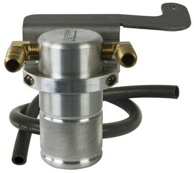Moroso 11-14 Ford Mustang V6 Air/Oil Separator Catch Can - Small Body - Billet Aluminum