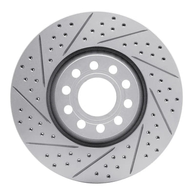R1 97-06 Audi A4 (USA/Canada) Front Left Drilled & Slotted Geoperformance Rotor