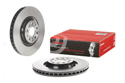 Brembo 15-19 Volkswagen Golf R/15-20/22-23 Audi S3 Front Premium UV Coated OE Equivalent Rotor