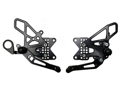 Vortex Racing 09-14 BMW S1000RR,-14 S1000XR Adjustable Rearsets- Black