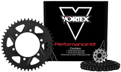 Vortex Racing V3 2.0 Chain and Sprocket Kit 3270-16,526AK-45,520RX3-112- Black