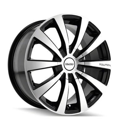 Touren 3130 TR3 16x7 / 5x110/115 BP / 42mm Offset / 72.62mm Hub Gloss Black Machined Wheel