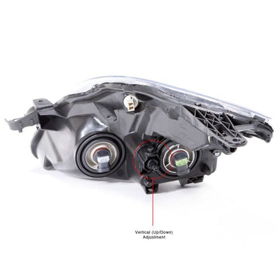 LH H/LMP ASSY COMP; SEDAN; W/HALOGEN; W/BLK BEZEL ALTIMA 200707