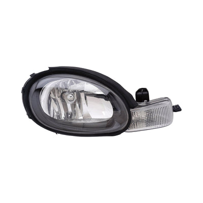 RH HEADLAMP ASSY COMPOSITE; W/BLACK BEZEL; NEON 0101