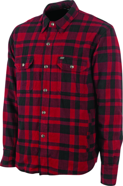 Speed and Strength Black 9 2.0 Moto Shirt Red - XL