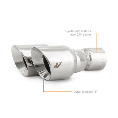 EXHAUST TIP 2.5" SLASH P DUAL
