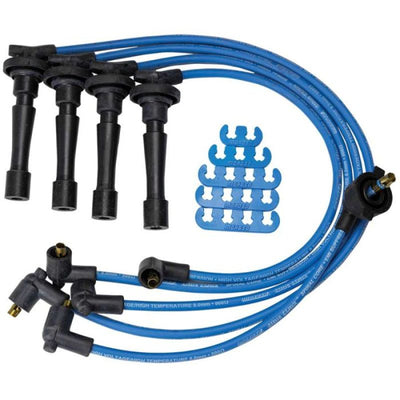 Moroso Custom Ignition Wire Set - Blue Max - Spiral Core - Colored High Temp Wire Separators - Red