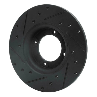 R1 74-84 Ford COURIER (USA/Canada) Front Right Drilled & Slotted Black Brake Rotor