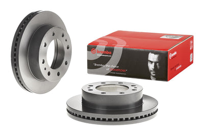 Brembo 00-05 Cadillac DeVille/02-06 Chevy Avalanche 2500 Front Premium UV Coated OE Equivalent Rotor