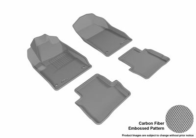 3D MAXpider 2013-2017 Dodge Dart Kagu 1st & 2nd Row Floormats - Gray