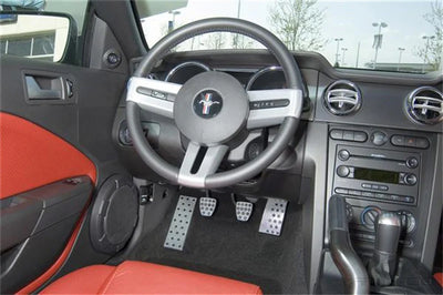 Pedal Covers: 2006 Ford Mustang; 5 speed; Liquid Solid Billet Pedals; track design; footrest
