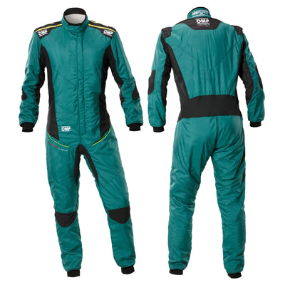OMP TECNICA SUPERLIGHT OVERALL SFI GREEN SZ 64