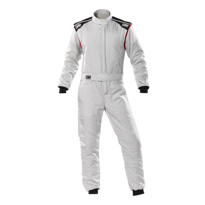 OMP FIRST-S OVERALL SILVER SIZE 64 FIA 8856-2018 + SFI
