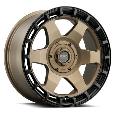 Weld Off-Road Ridge 17x9 - 6x135 / 6x139.7 BP - ET-12 - 106.1mm CB - Satin Bronze Wheel (Black Ring)