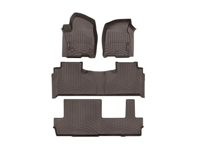 WeatherTech 21+ Suburban / Tahoe, Yukon / Yukon Denali Front And Rear FloorLiner - Cocoa
