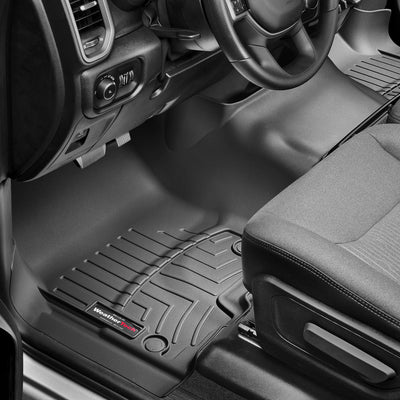 WeatherTech 2019+ Dodge Ram 1500 Crew Cab/Quad Cab w/1st Row Bench Seats Front FloorLiner - Black