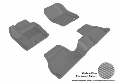 3D KAGU FLOOR MAT 2 ROW SET GRAY