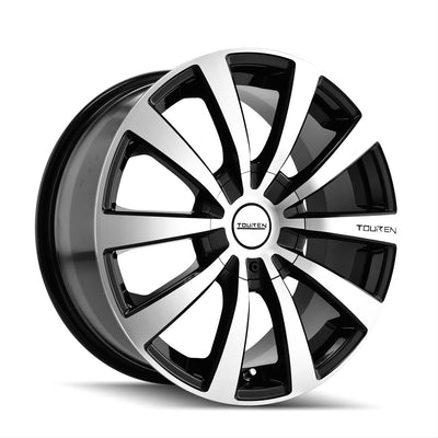 Touren 3130 TR3 16x7 / 4x100/114.3 BP / 42mm Offset / 67.1mm Hub Gloss Black Machined Wheel