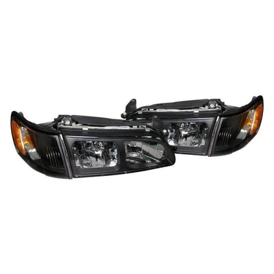 HEADLIGHT + CORNER LIGHT BLACK