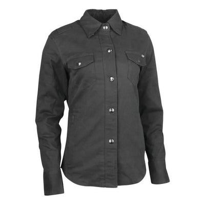 Speed and Strength Speed Society Armored Moto Shirt Black Womens - Large