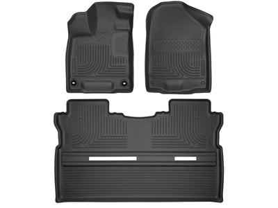 17C RIDGELINE FRONT & 2ND ROW WEATHERBEATER FLOOR LINER BLACK