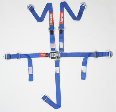 RaceQuip Blue JR. L & L 5pt Harness