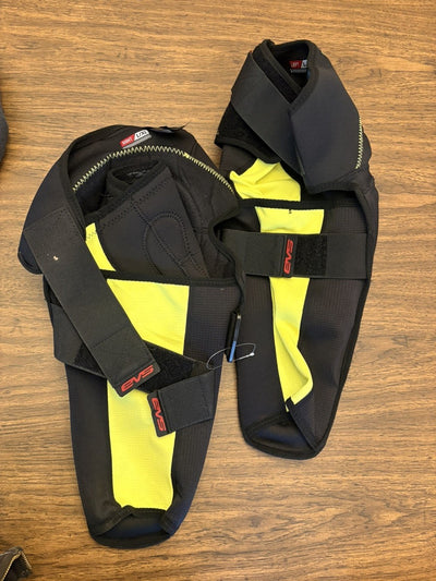 EVS TP199 Knee/Shin Guard Pair Black/Hi Viz - Large/XL