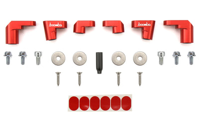 Boomba Racing Wing Riser Kit Red Ford Fiesta ST 2014