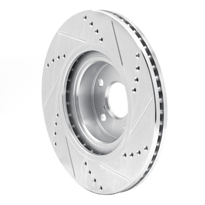 DFC 04-25 Scion FR-S Front Left Drilled & Slotted Silver Brake Rotor