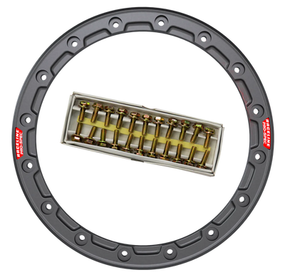 Raceline Beadlock Ring - Alpha -15in - 16 Hole - 12mm - Gunmetal