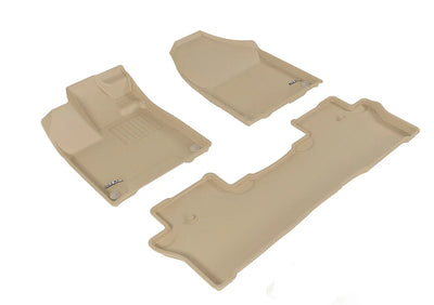 3D MAXpider 2019-2020 Honda Passport Kagu 1st & 2nd Row Floormats - Tan