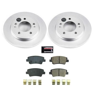 Power Stop 2021 Hyundai Elantra Rear Z17 Coated Brake Kit