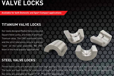 Ferrea Nissan 350Z 6mm Radial Steel Valve Locks - Set of 12 (Use w/E11060)