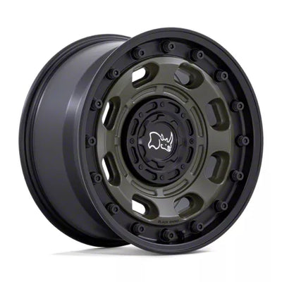 BR007 16X8 6X130 OD-GRN-BLK-LP 38MM