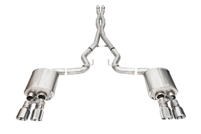 Two Twin 3.0 Inch Polished Tips Clamps Included Dual Rear Exit For Corsa Jetta GLI Mk6 Exhaust Only