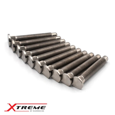 BLOX Racing Titanium Extended Wheel Studs M12X1.5mm 10Pcs Honda Fitment - Burnt