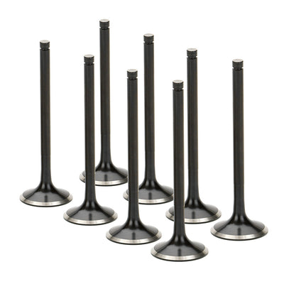 Supertech Honda/Acura K20/K24 Black Nitrided Exhaust Valve - +0.5mm Oversize - Set of 8