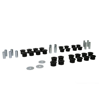 Control arm - lower inner rear bushing 28 Bushings 13 Tubes 3 Washers Install Guide Grease