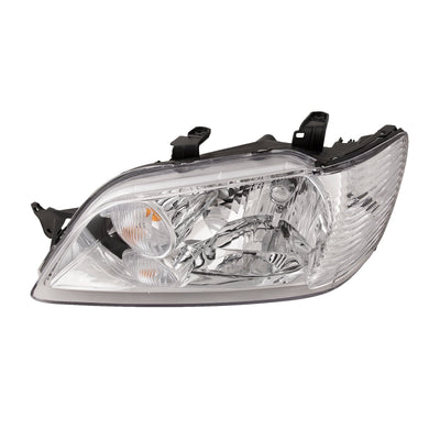 LH HEADLAMP ASSY COMPOSITE; W/BRIGHT BEZEL; EXCEPT EVOLUTION; LANCER 0203