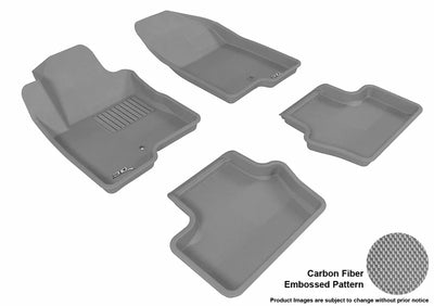 3D MAXpider 2007-2017 Jeep Compass/Patriot Kagu 1st & 2nd Row Floormats - Gray