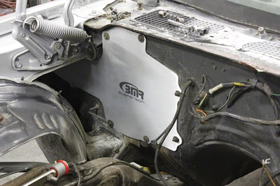 BMR 70-81 2nd Gen F-Body A/C Delete Panel (Aluminum) - Bare w/BMR Logo