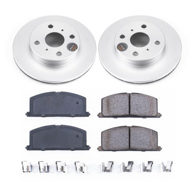 Power Stop 90-92 Geo Prizm Front Z17 Evolution Geomet Coated Brake Kit