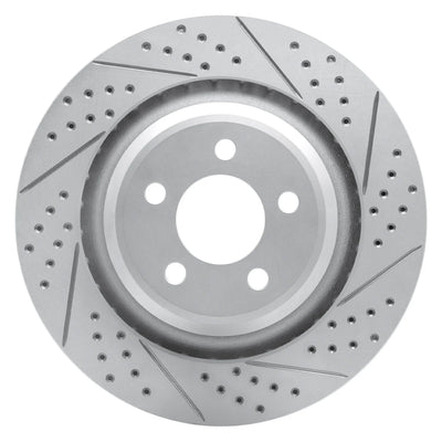 DFC 05-23 Chrysler 300 Rear Right Drilled & Slotted Geoperformance Rotor