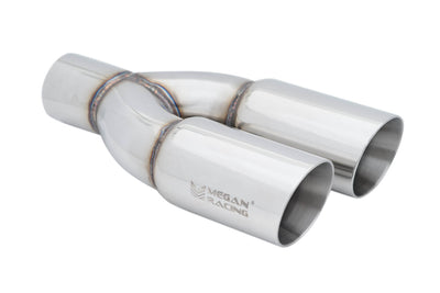 Megan Racing universal Stainless Twin Roll 3 Tips (Driver Side) (Tips only)