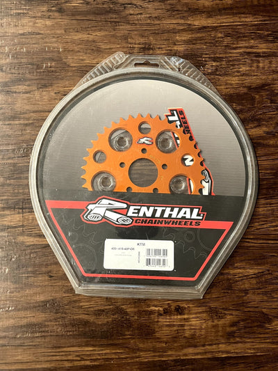 Renthal 10-13 KTM 50 SX Rear Sprocket - Orange 415-40P Teeth